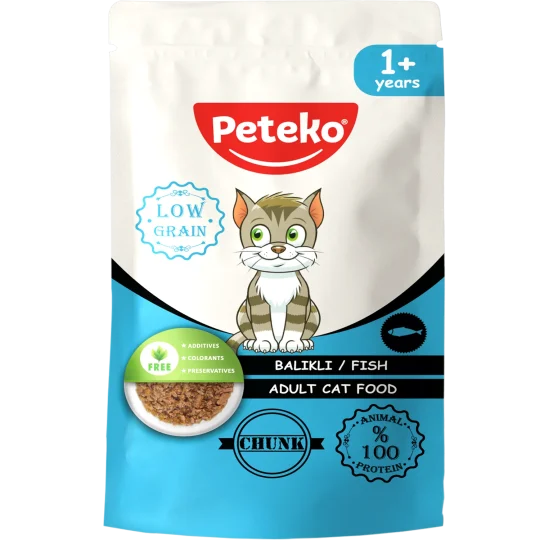 Peteko Balıklı Chunk Yetişkin Kedi Maması