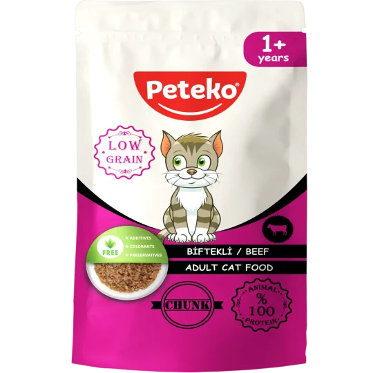 Peteko Biftekli Chunk Yetişkin Kedi Maması