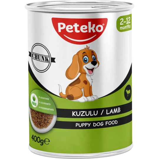 Peteko Kuzulu Jöleli Yavru Köpek Konserve Maması (Et Parçacıklı)