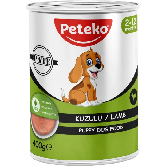 Peteko Kuzulu Yavru Köpek Konserve Maması (Pate)