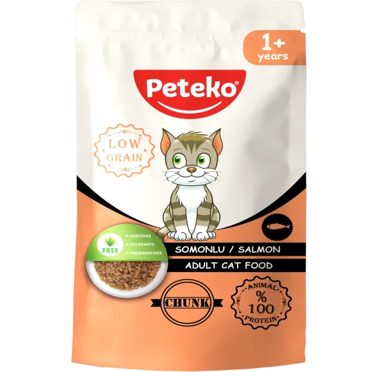 Peteko Somonlu Chunk Yetişkin Kedi Maması