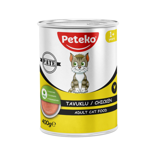 Peteko Yetişkin Kediler için Tavuklu Pate Tam Yaş Mama